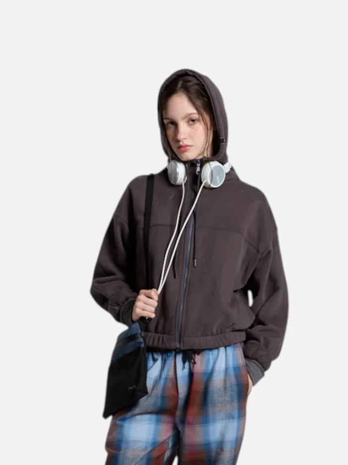 Campera Elepants Cozy Mujer Gris Topo