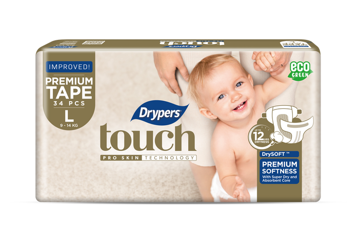 Drypers Premium Touch Tape Diapers