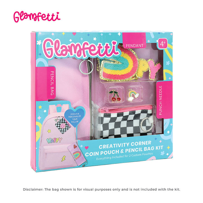 Glamfetti Creativity Corner Coin Pouch & Pencil Bag Kit