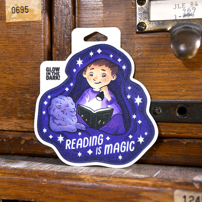 Glow-In-The-Dark NYPL Reading Is Magic Sticker
