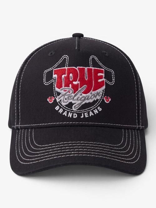 Gorra True Religion T Horseshoe Negro Blanco