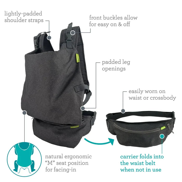 Infantino Fold & Go 2-in-1 Baby Carrier