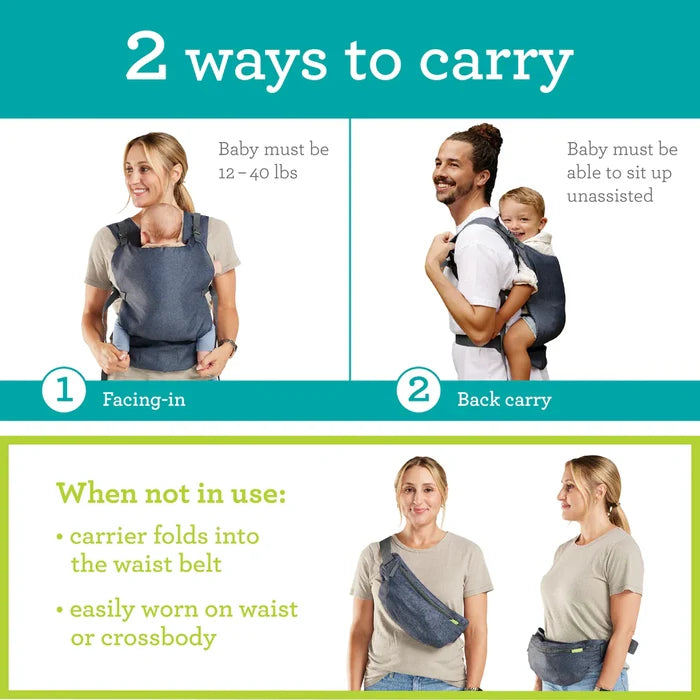 Infantino Fold & Go 2-in-1 Baby Carrier