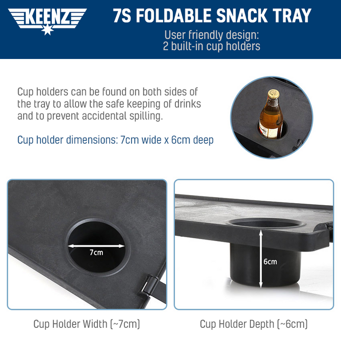 Keenz 7S Foldable Snack Tray