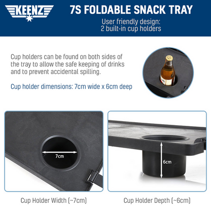 Keenz 7S Foldable Snack Tray