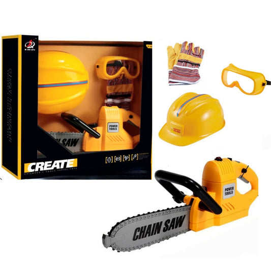 Kiddora Toy Chainsaw with Safety Gear