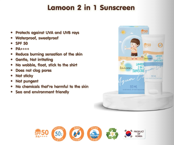 Lamoon 2in1 Sunscreen SPF50 PA++++ 50ml