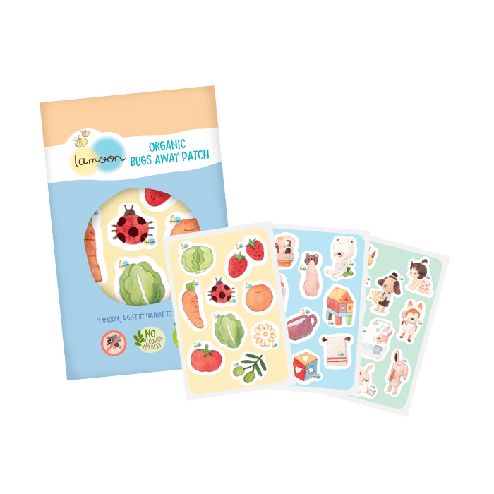 Lamoon Organic Bugs Away Patch 54-Pc