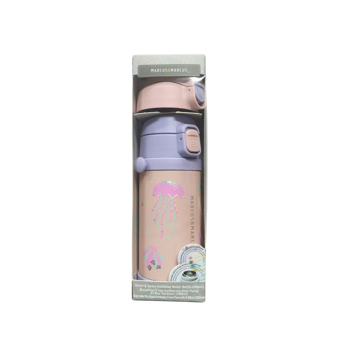 Marcus & Marcus Straw & Spout Insulated Water Bottle 350ml