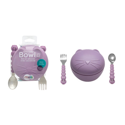 Melii Silicone Bowl with Lid & Utensils