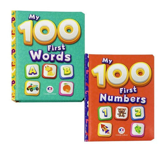 My 100 First Words & Numbers Board Set (2 Books)