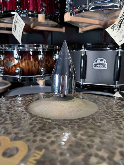~NEW~ Bentley's Drum Shop 8mm Thread Large Chrome Spike Cymbal Toppers