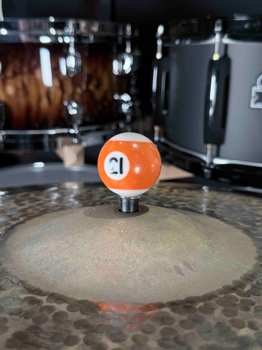 ~NEW~ Bentley's Drum Shop 8mm Thread Small Billiard Pool Ball Cymbal Toppers (Multiple Solid or Stripes Color Options)