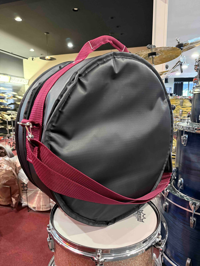 ~NEW!~ Bentley's Drum Shop Custom 5.5x14 Snare Drum Bag with Deep Merlot Rugged Straps (Made in the USA!)