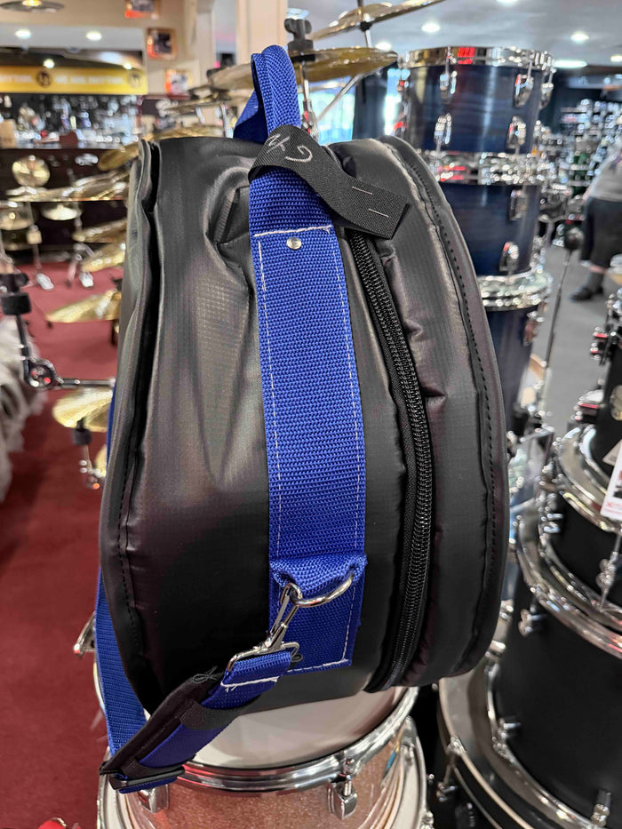 ~NEW!~ Bentley's Drum Shop Custom 6.5x14 Snare Drum Bag with Royal Blue Rugged Straps (Made in the USA!)