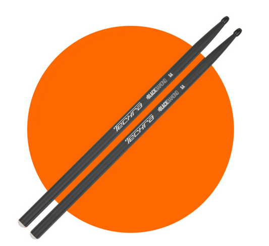 ~NEW!~ Techra 5A Black Diamond Carbon Fiber Drum Stick Pair (Made in Italy!)