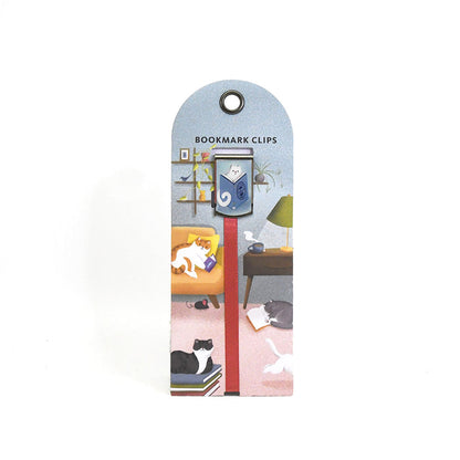 NYPL Cats & Books Bookmark Clip