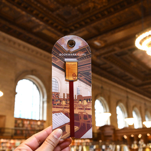 NYPL Library Card Bookmark Clip