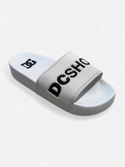 Ojota Mujer DC Slide Platform Blanco Crudo