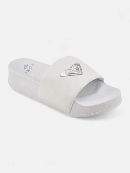Ojota Roxy Slippy Platform Blanco