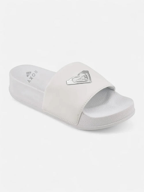 Ojota Roxy Slippy Platform Blanco
