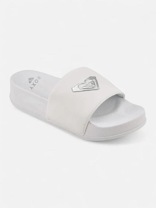 Ojota Roxy Slippy Platform Blanco