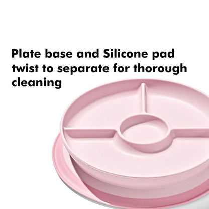OXO Tot Stick And Stay Suction Divided Plate