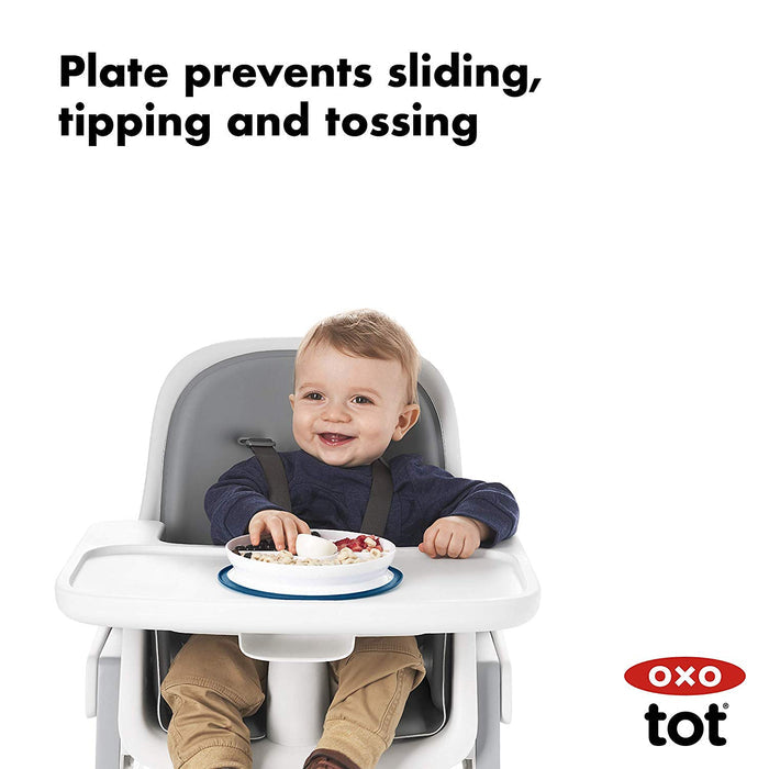 OXO Tot Stick And Stay Suction Divided Plate