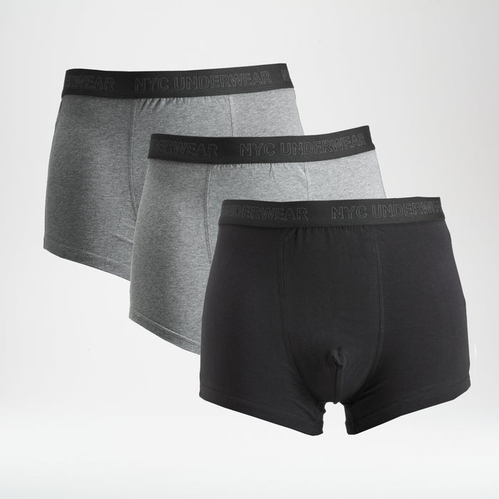 Pack x3 bóxers multi gris caballero MKL