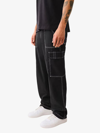 Pantalon Cargo Baggy True Religion Bobby Negro