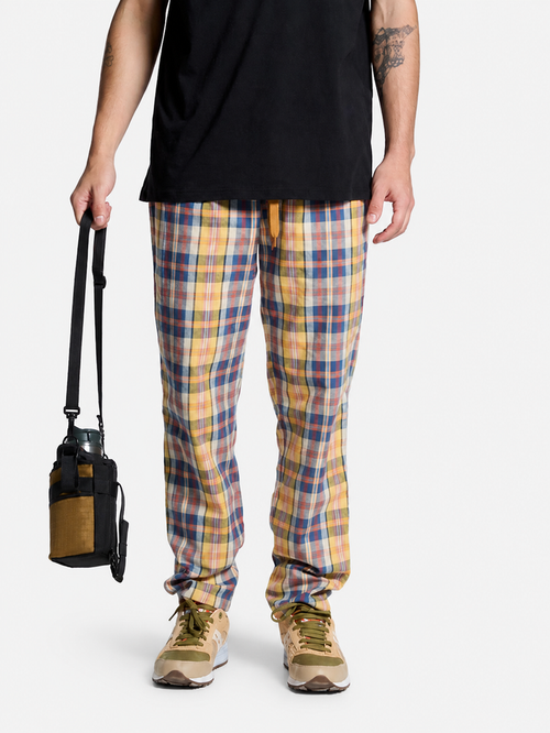 Pantalon Elepants Escoces 300 Viyela Azul Amarillo