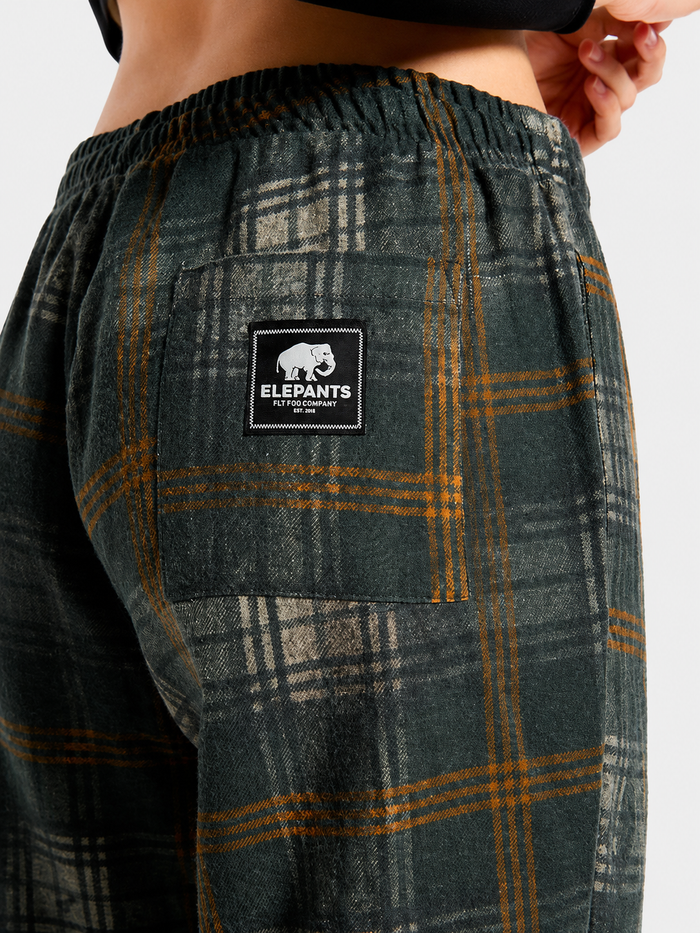 Pantalon Elepants Estampado Viyela Grunge Verde