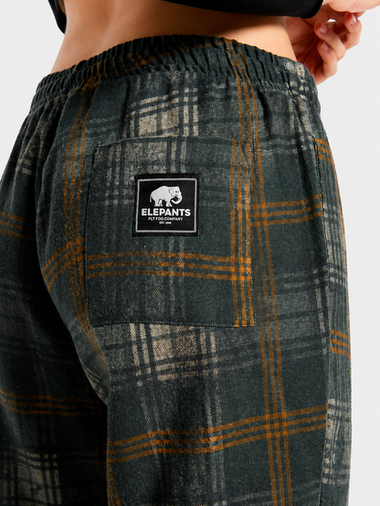 Pantalon Elepants Estampado Viyela Grunge Verde