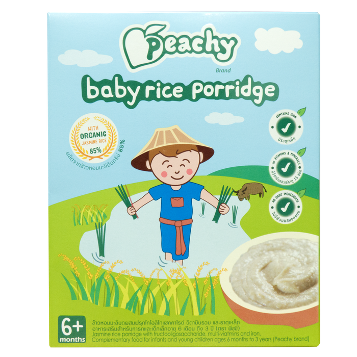 Peachy Baby Rice Porridge