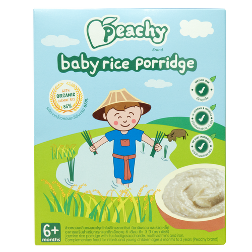 Peachy Baby Rice Porridge