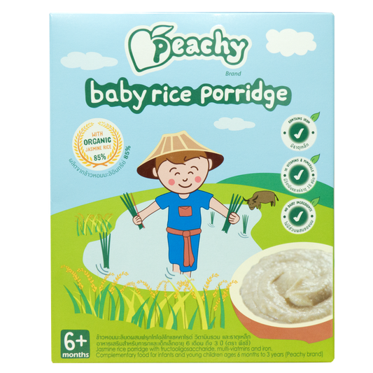 Peachy Baby Rice Porridge