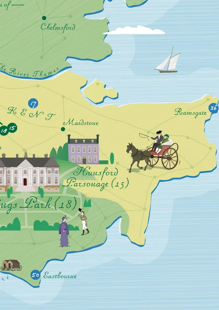 Pride and Prejudice Literary Map