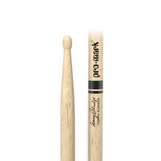 Promark Tommy Aldridge Signature Shira Kashi Oak Wood Tip Drumstick Pair