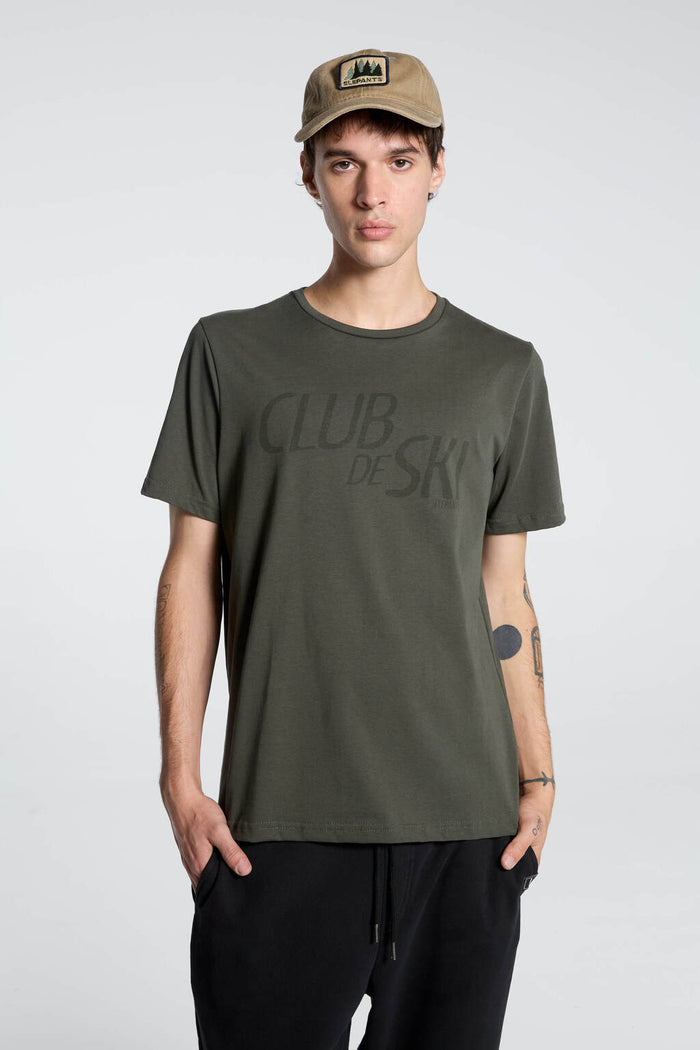 Remera Elepants Club De Ski Verde Militar
