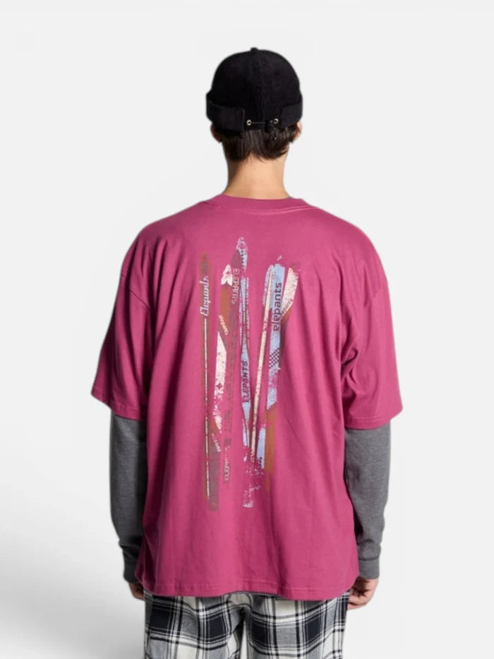 Remera Elepants Oversize Pass Bordo