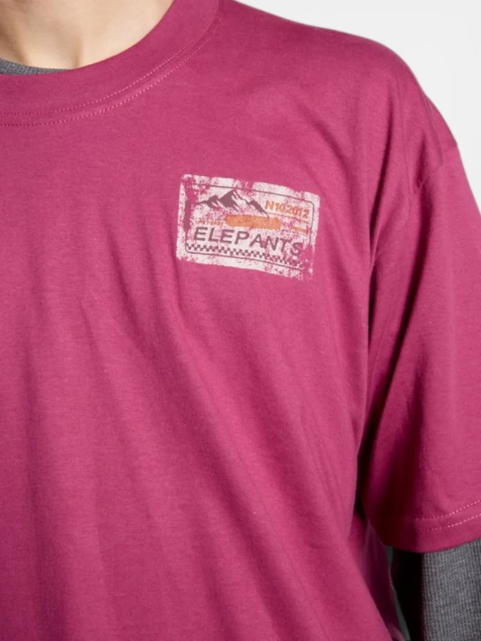 Remera Elepants Oversize Pass Bordo