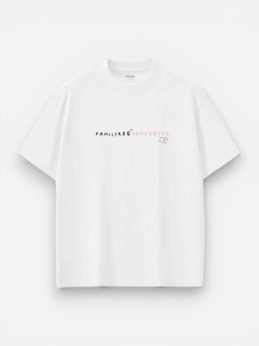 Remera Familyarg Analogico Supersized Blanco