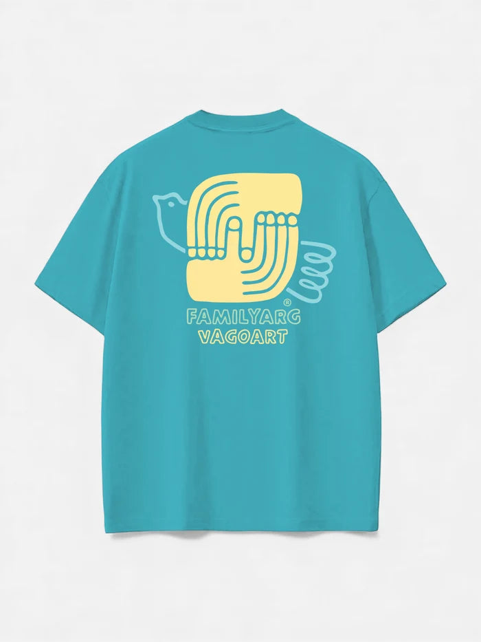 Remera Familyarg Birdi Celeste