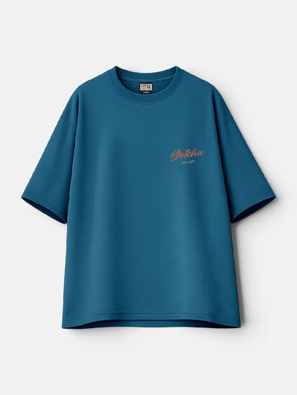 Remera Gotcha Big Fish Oversize Azul