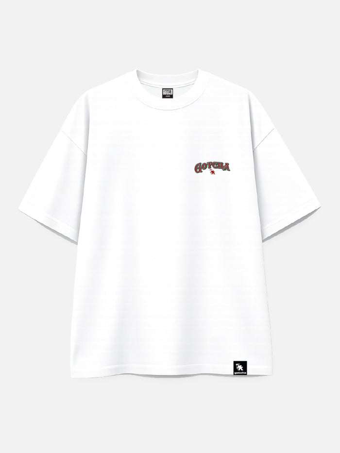 Remera Gotcha Christmas Oversize Blanco
