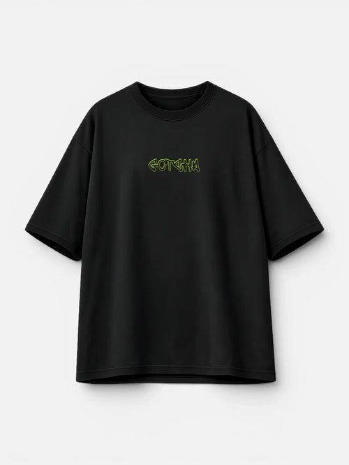 Remera Gotcha Marker Oversize Negro
