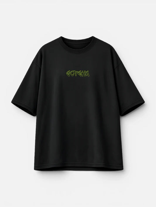 Remera Gotcha Marker Oversize Negro