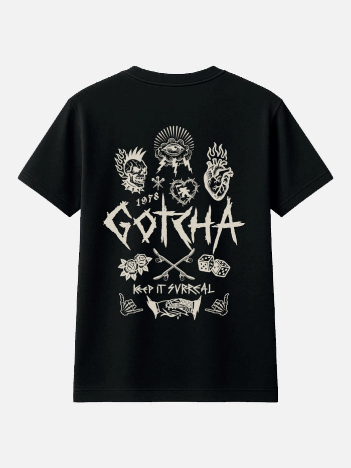 Remera Gotcha Rebel Negro