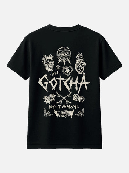 Remera Gotcha Rebel Negro