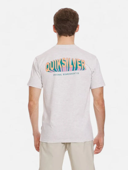 Remera Quiksilver Bloqued Vig Gris Claro